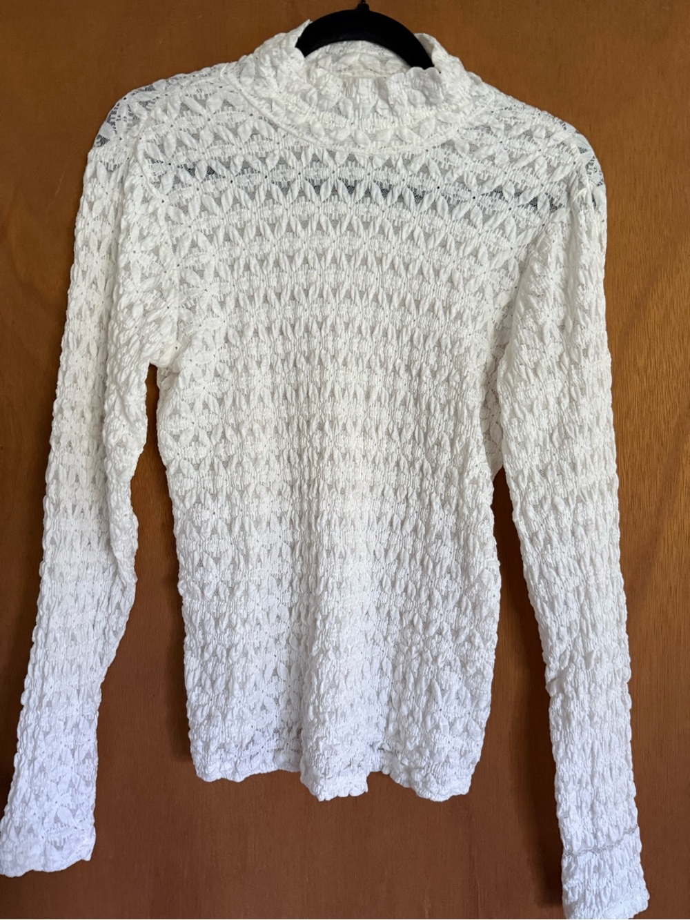 Sanctuary Cream Textured Cowl-Neck Sweater